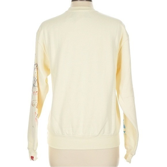 Jungles Jungles Graphic Test Print Crewneck Sweatshirt‎ Cream Medium Streetwear - Picture 3 of 8